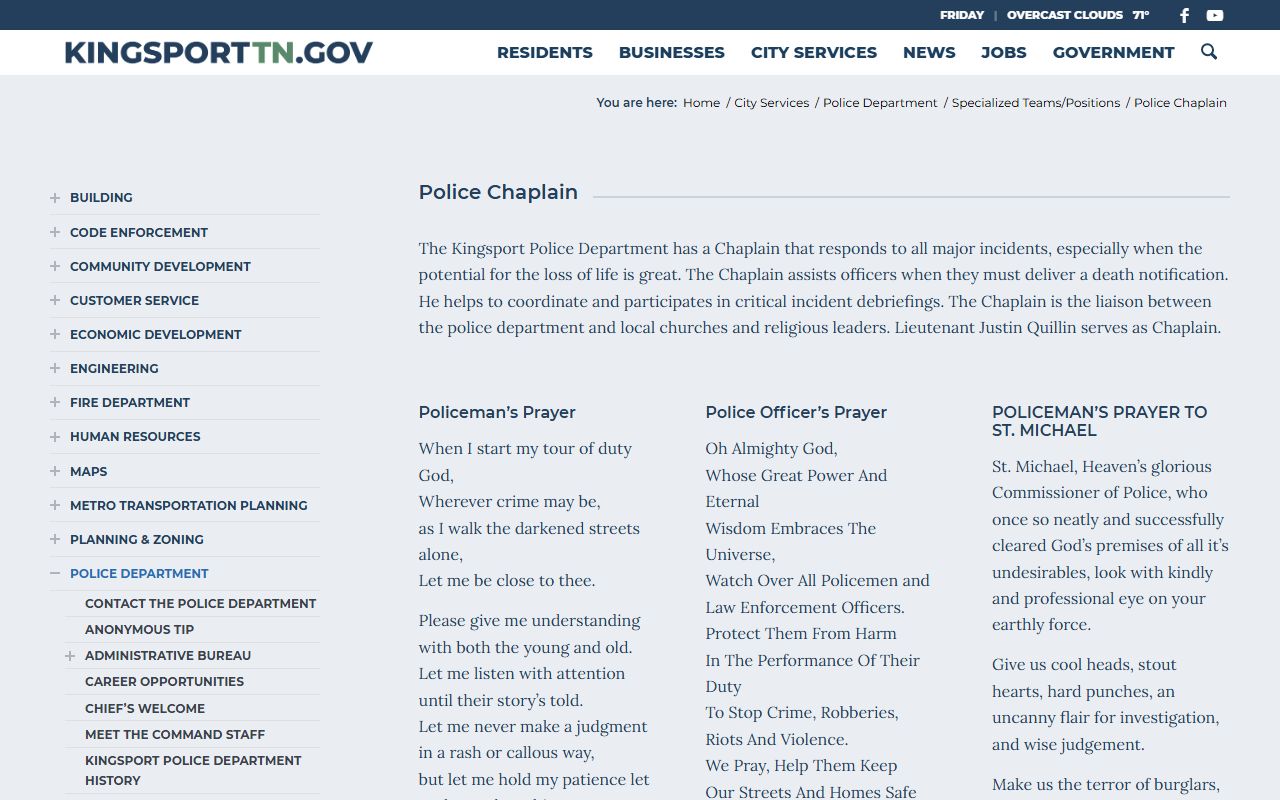 Kingsport People Search police records