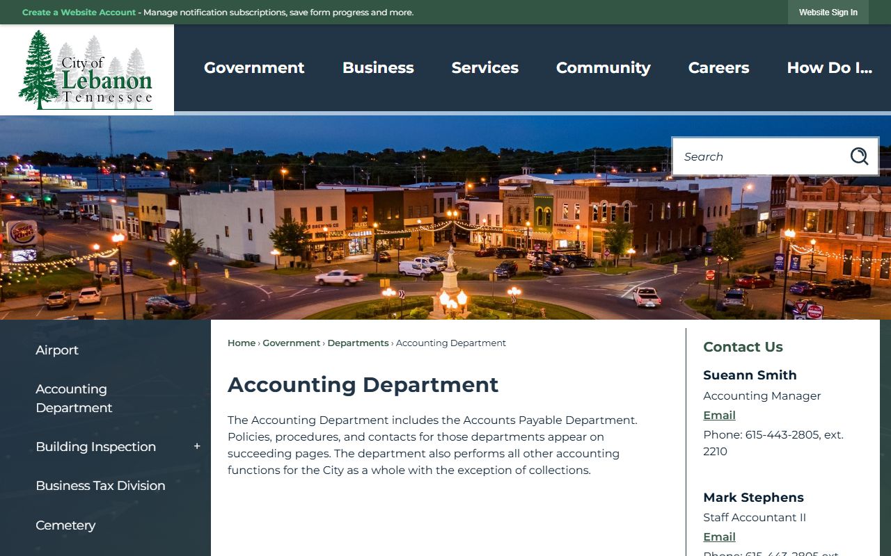 Lebanon People Search city court records