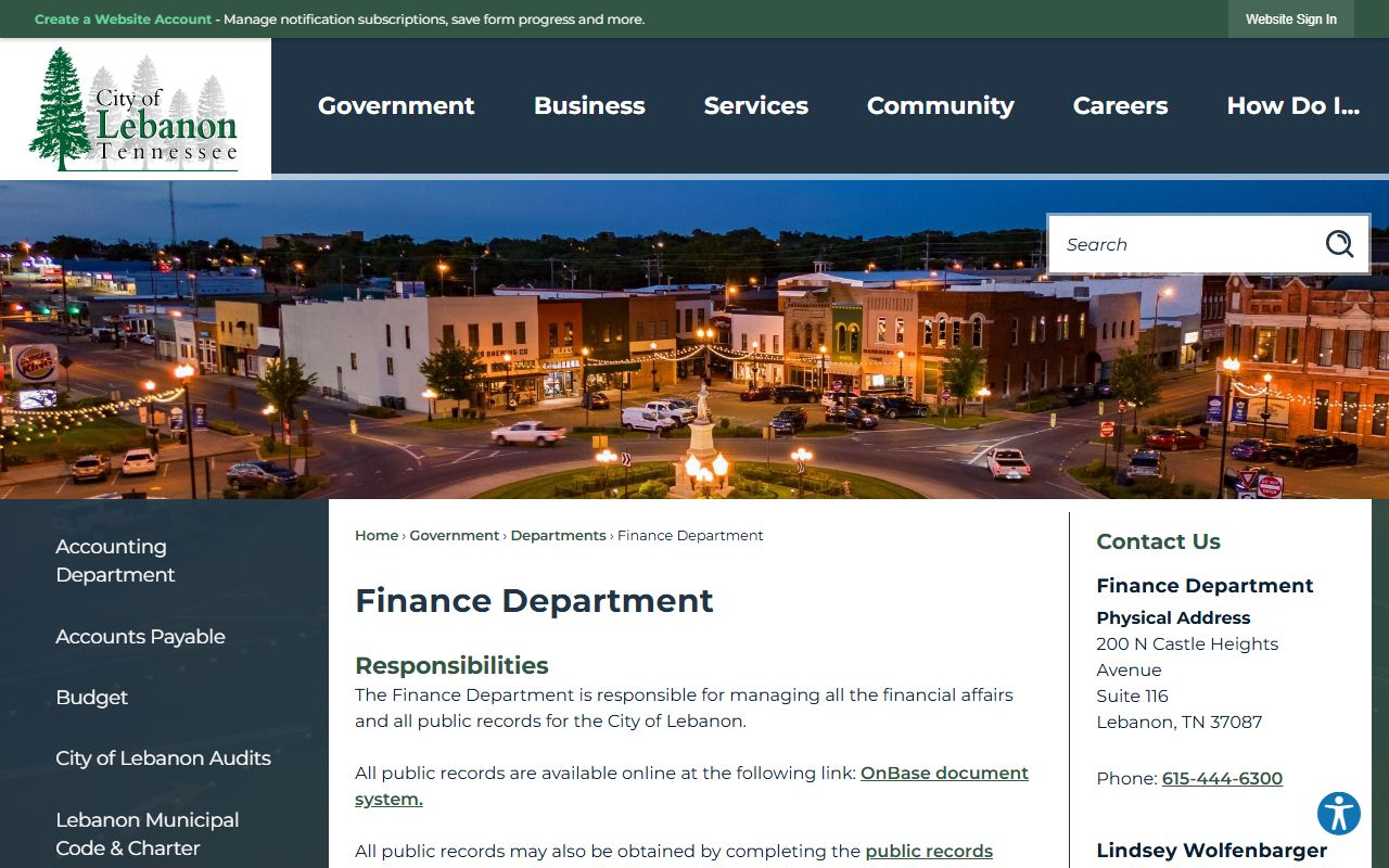 Lebanon People Search police records