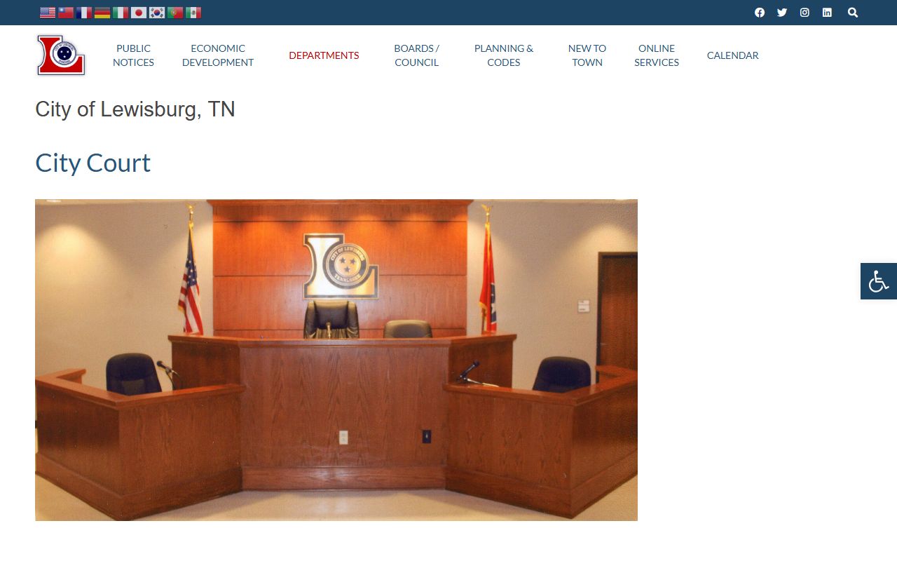 Lewisburg People Search city court records