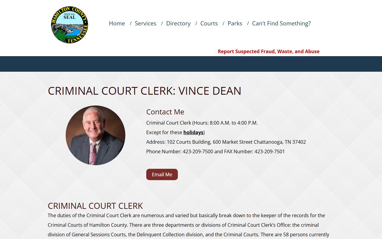 Hamilton County People Search criminal court records