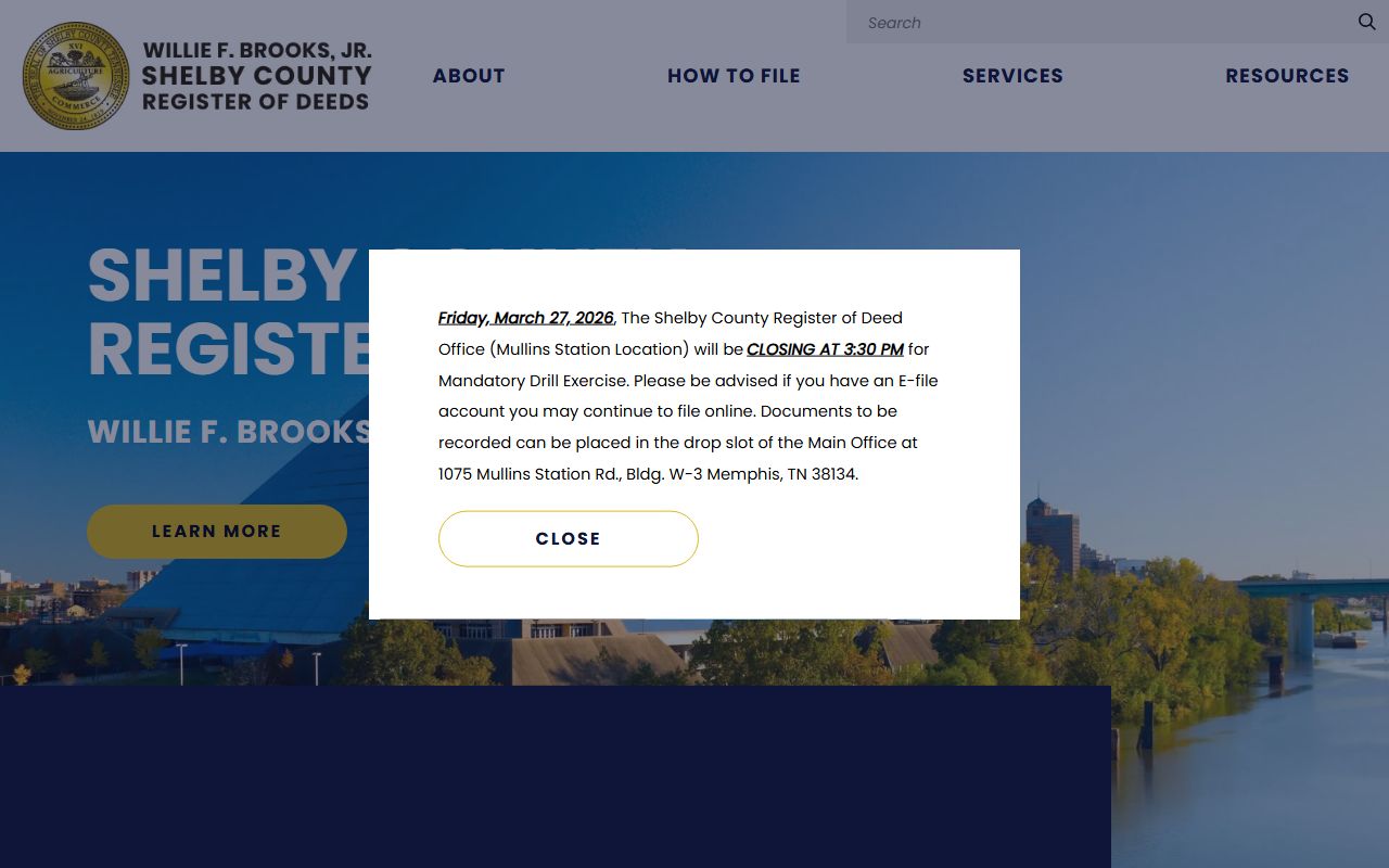 Memphis People Search with Shelby County Register of Deeds records